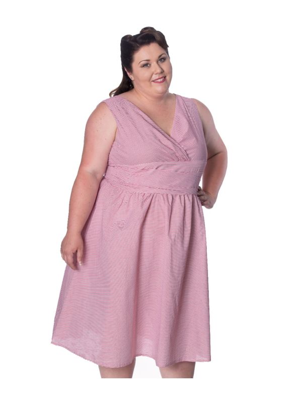FRONT ROW WRAP DRESS