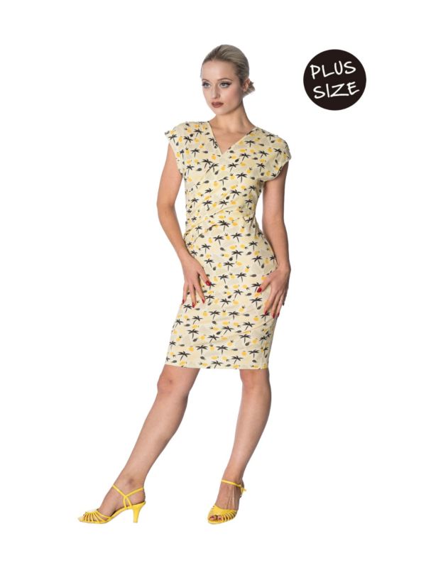 PALM SHADE CROSS OVER DRESS 