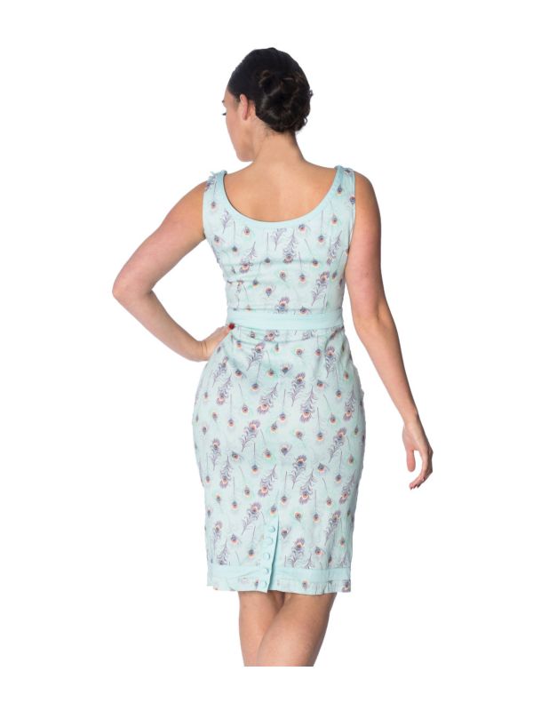 PEACOCK WIGGLE DRESS