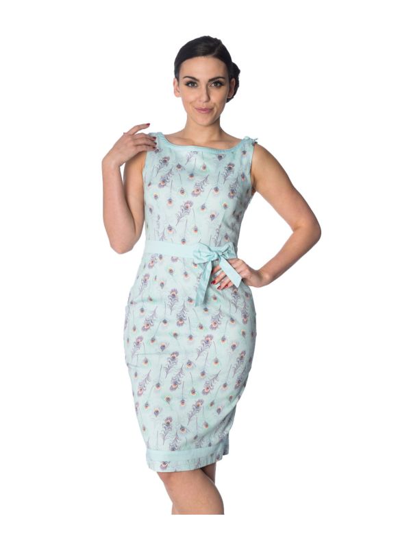 PEACOCK WIGGLE DRESS