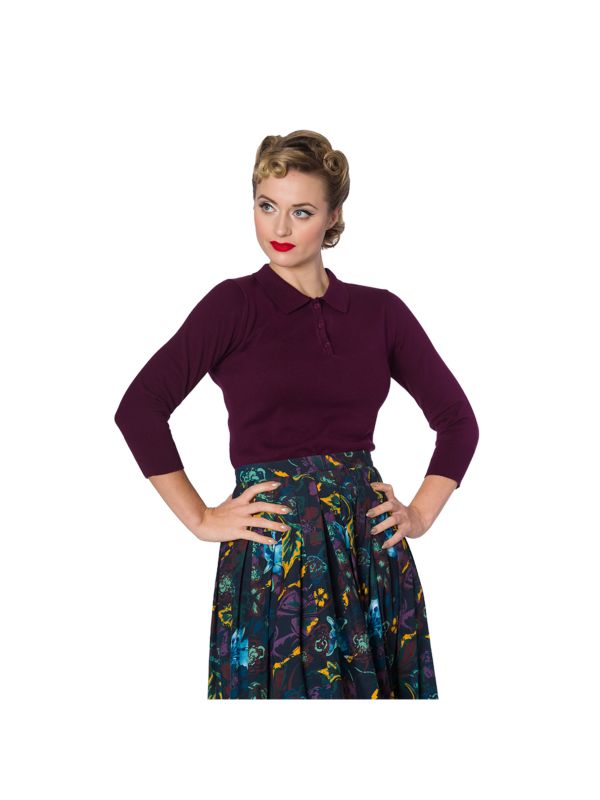 AUDRY BUTTON KNIT TOP