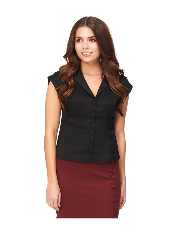 Banned Retro 1950's Dream Master Rita Shirt Black