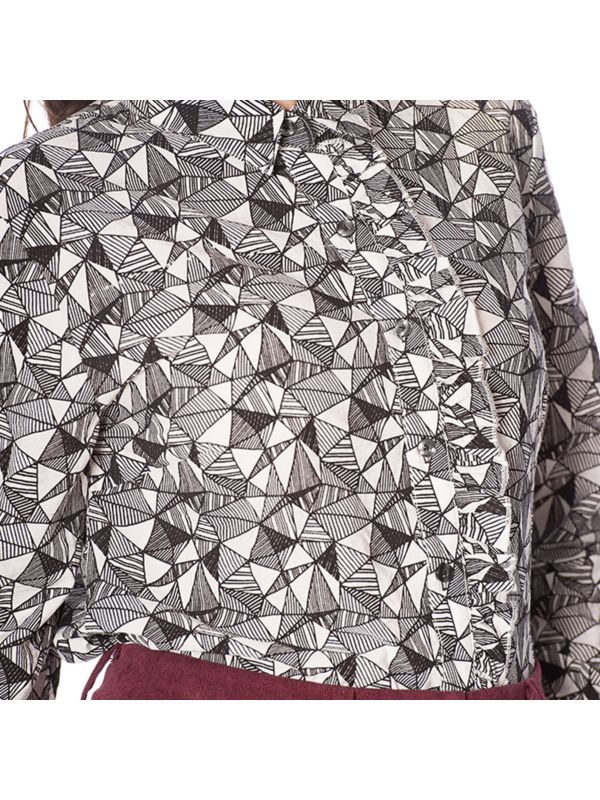 FRILL ME JACQUARD SHIRT