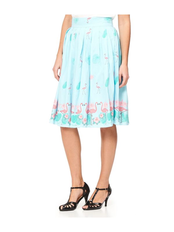 GOING MY WAY FLAMINGO SKIRT