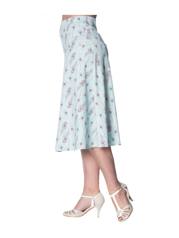 PEACOCK A-LINE SKIRT