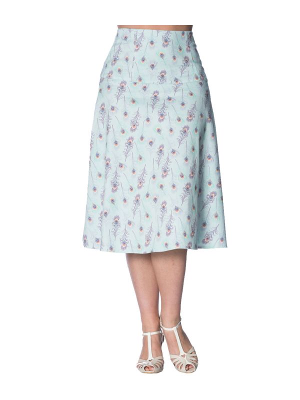 PEACOCK A-LINE SKIRT