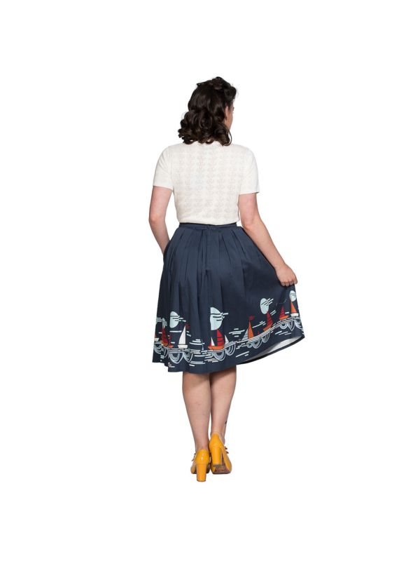 SUMMER SAIL PLEAT SKIRT