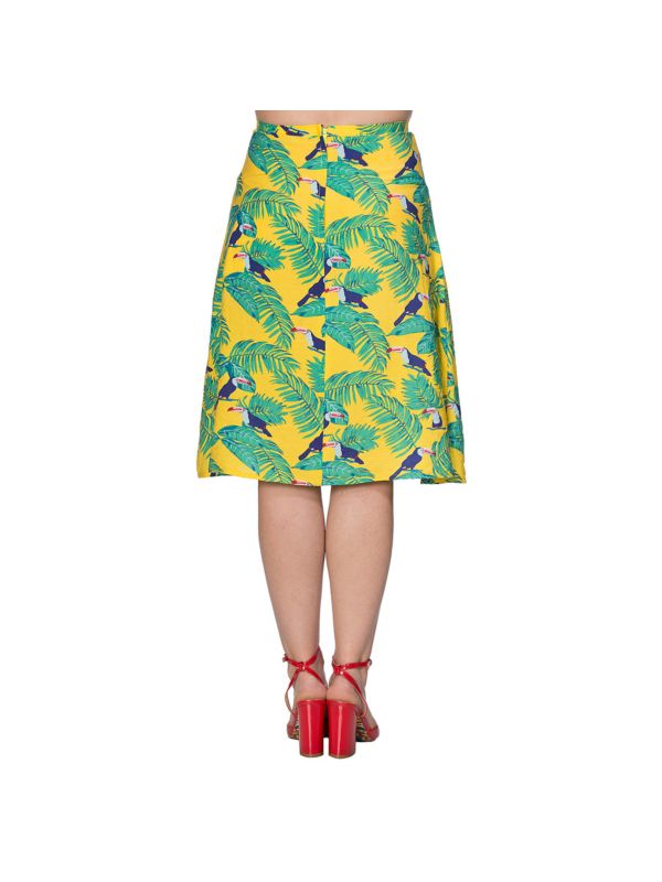 TOUCAN ALL OVER SKIRT