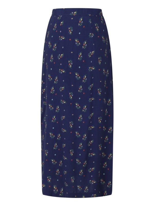 SPRING SPRIG PRINT LONG LINE  SKIRT