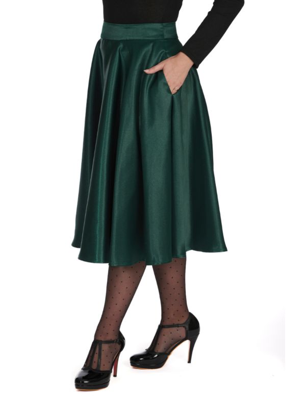 HAZEL SATIN SPARKLE SKIRT