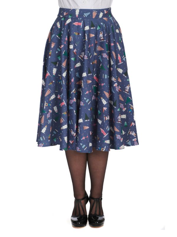 SKI SNOW SEASON FLARE SKIRT