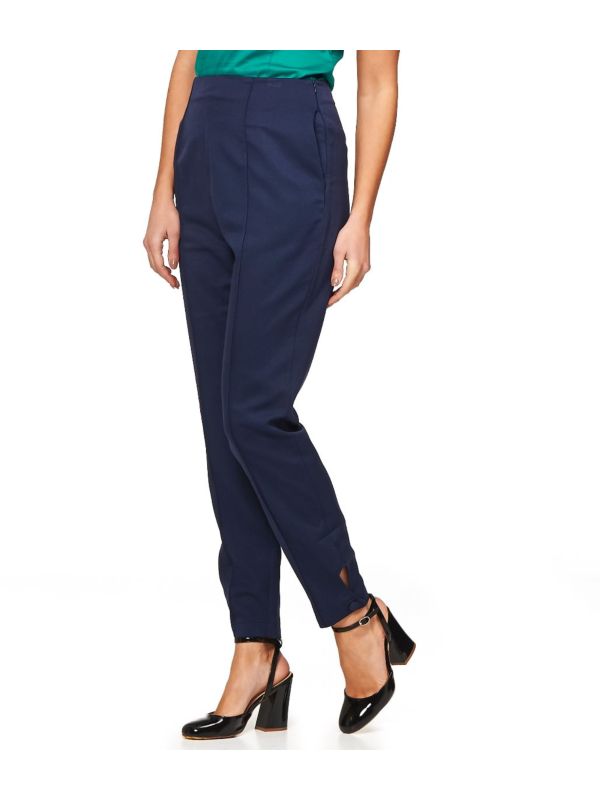 Banned Retro 1950's Tempting Fate High Waist Vintage Slim Leg Trouser Navy