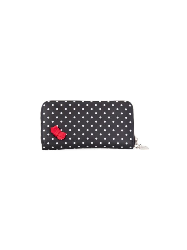 Banned Retro 1950's Strawberry Fragola Polka Dot Black Purse