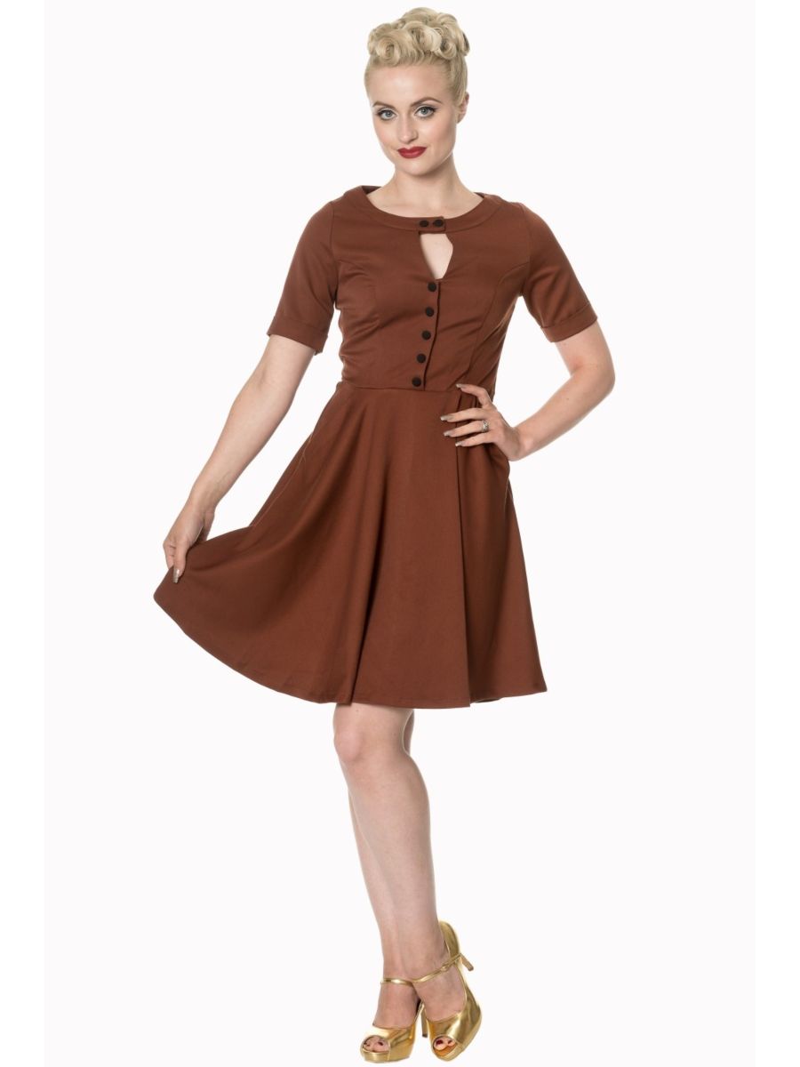 DON’T BE LATE DATE SWING DRESS