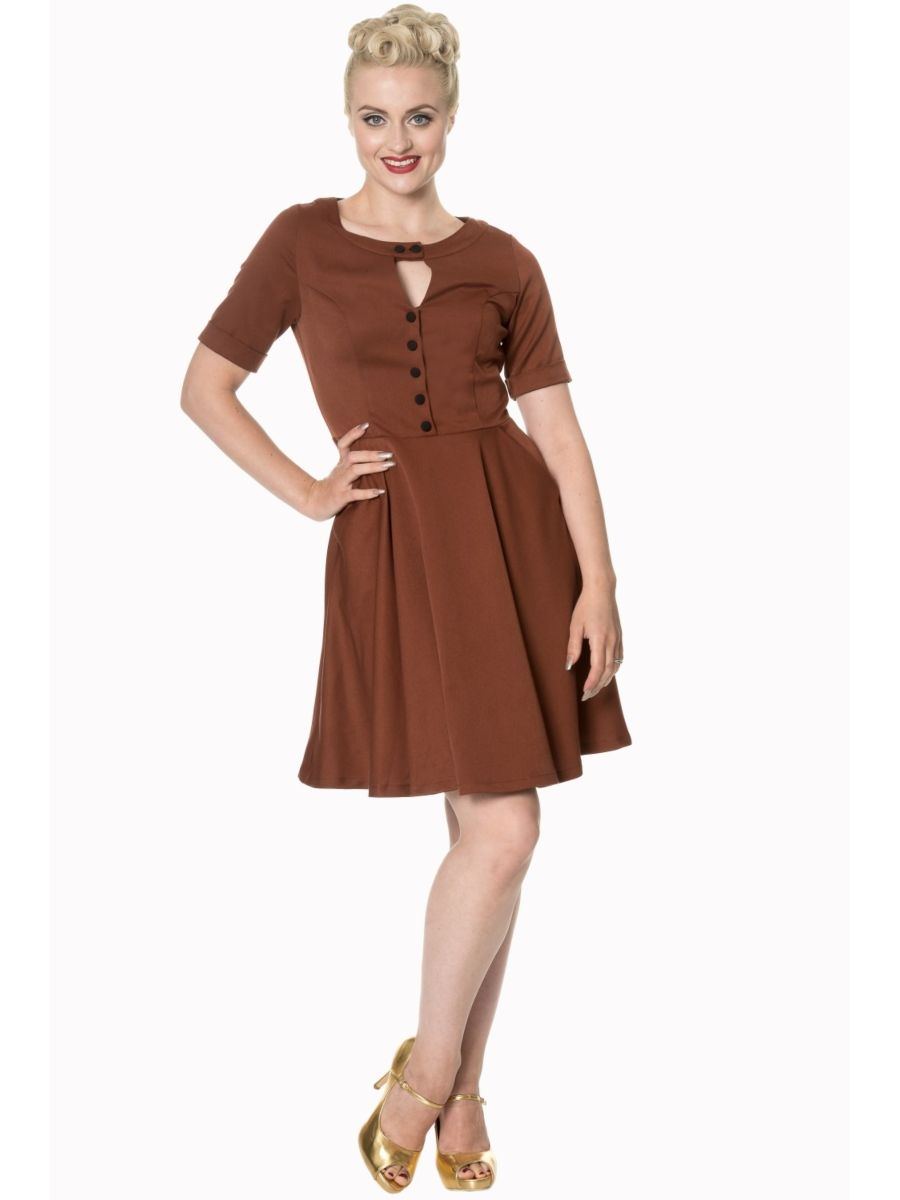 DON’T BE LATE DATE SWING DRESS
