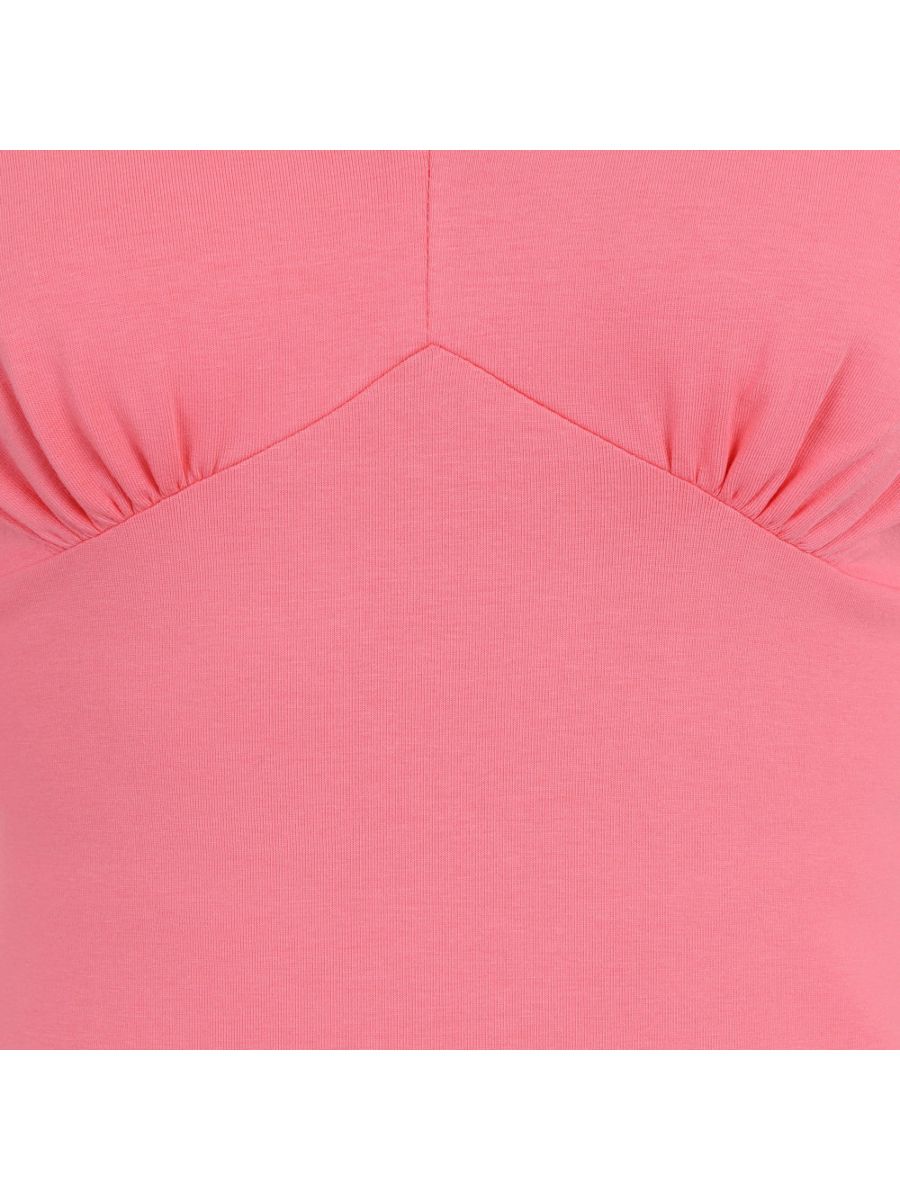 Banned Retro Betty V-Neck Vintage Top Coral