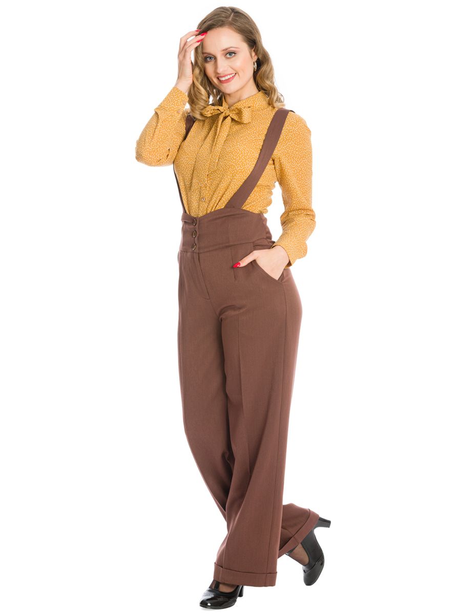 HER FAVOURITES TROUSER-Brown