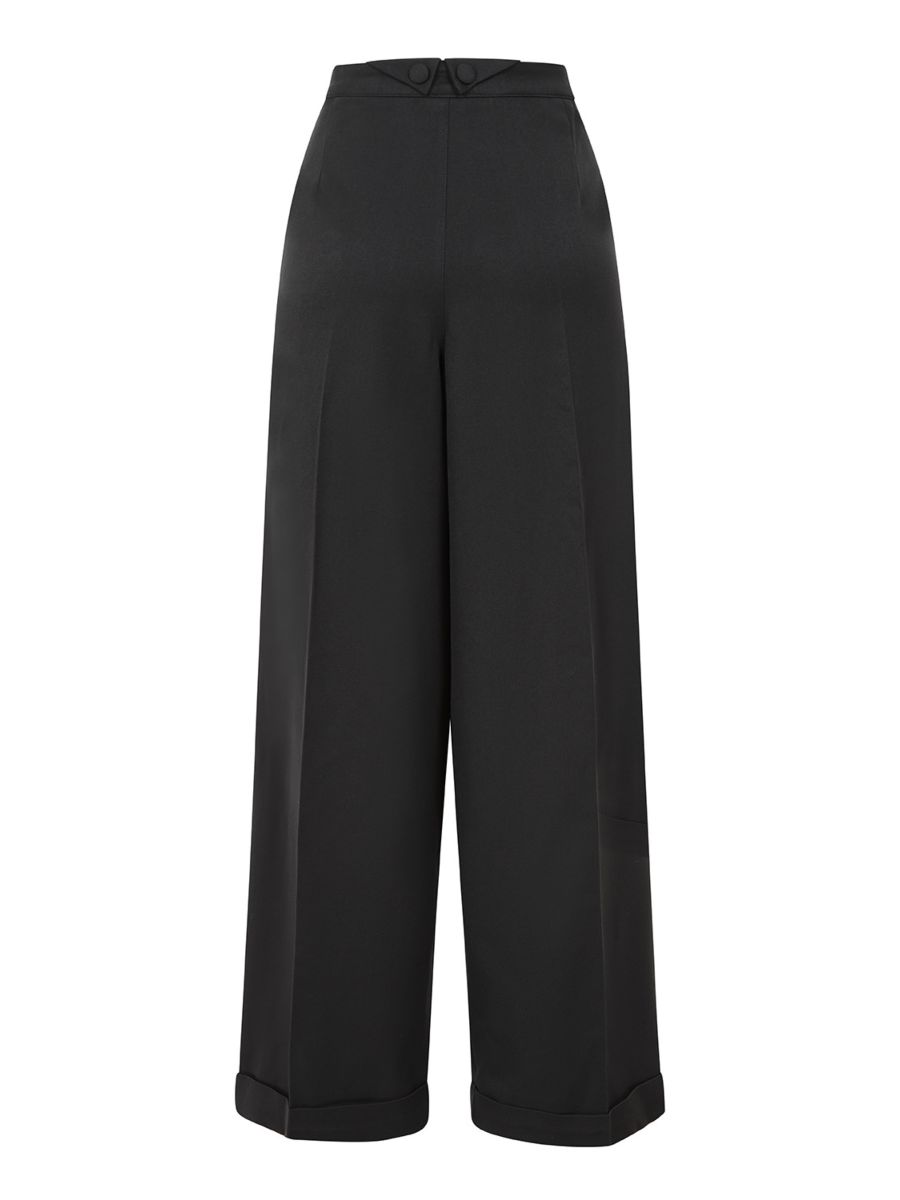 Flare Trousers with Bow