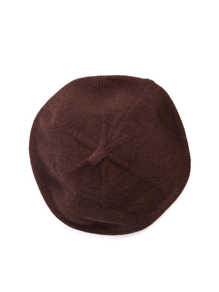 LORELEI KNITTED BERET-Brown-One Size