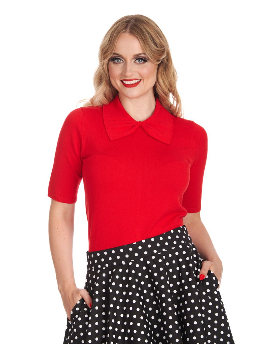 BOW DELIGHT JUMPER Red