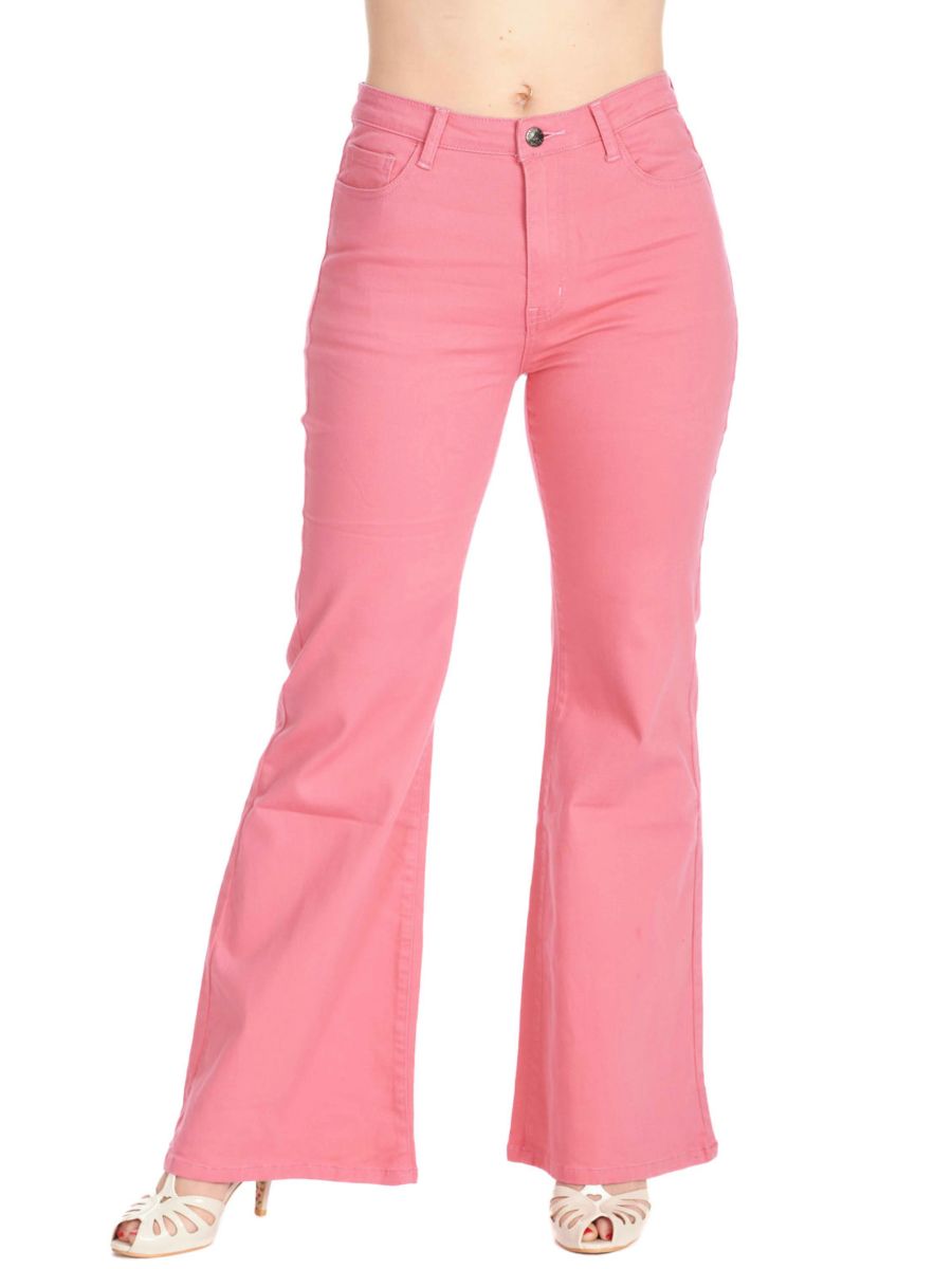 LOVE FLARE TROUSER Pink
