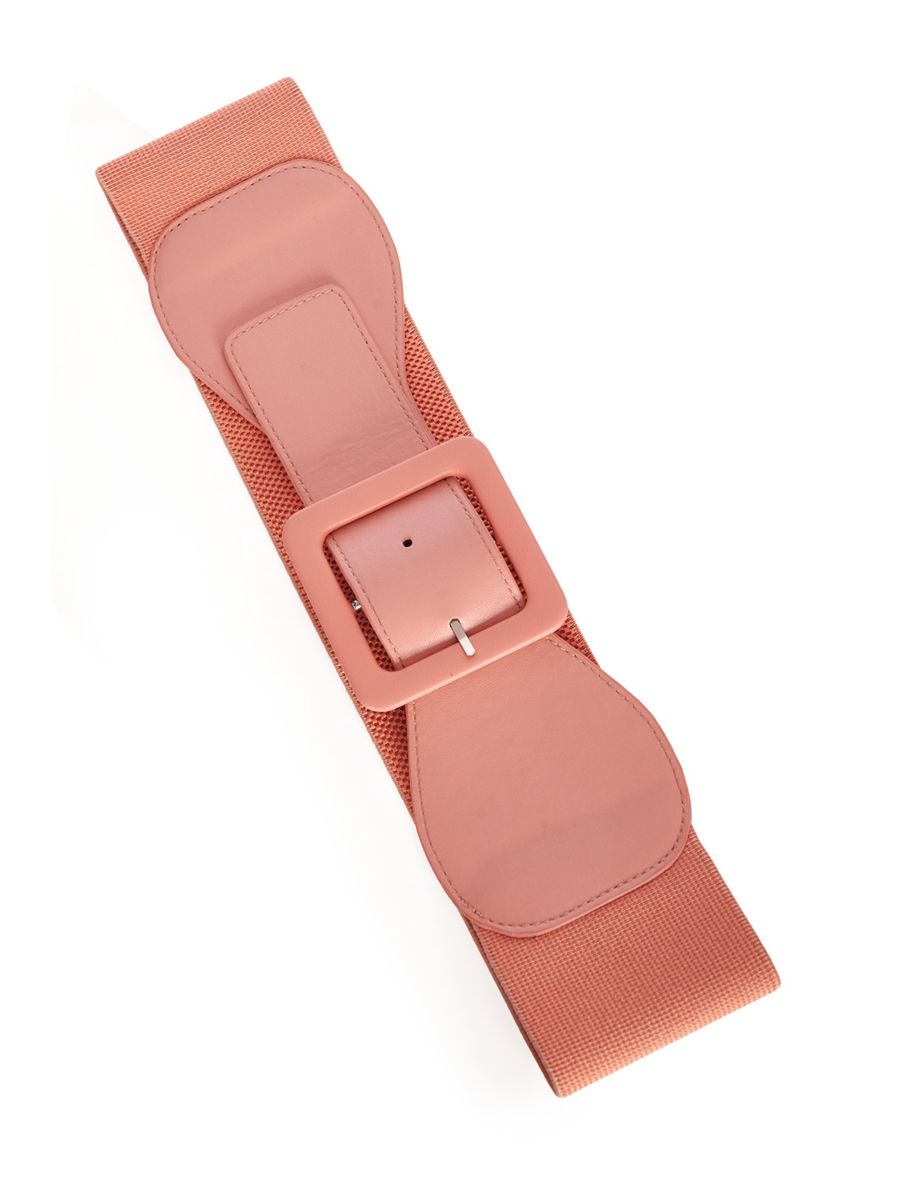 LAST DAY OUT SQUARE BUCKLE BELT Pink