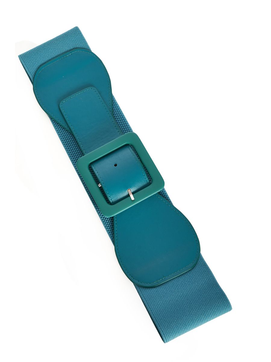 LAST DAY OUT SQUARE BUCKLE BELT Turquoise
