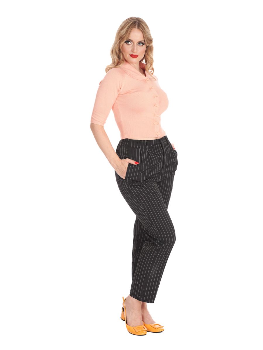 APRIL SHORT SLEEVE CARDIGAN Peach