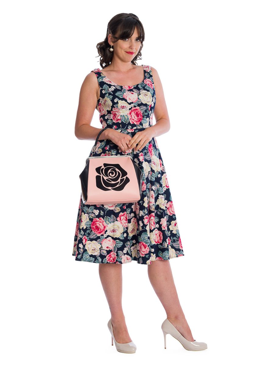 Banned Retro Rose Bloom Lady Jane Swing Dress
