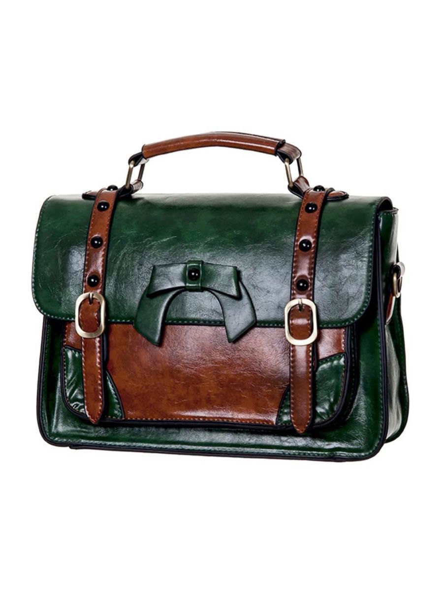 BUCKLE WITH BOW RETRO HANDBAG