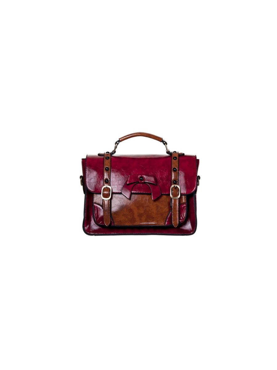 BUCKLE WITH BOW RETRO HANDBAG