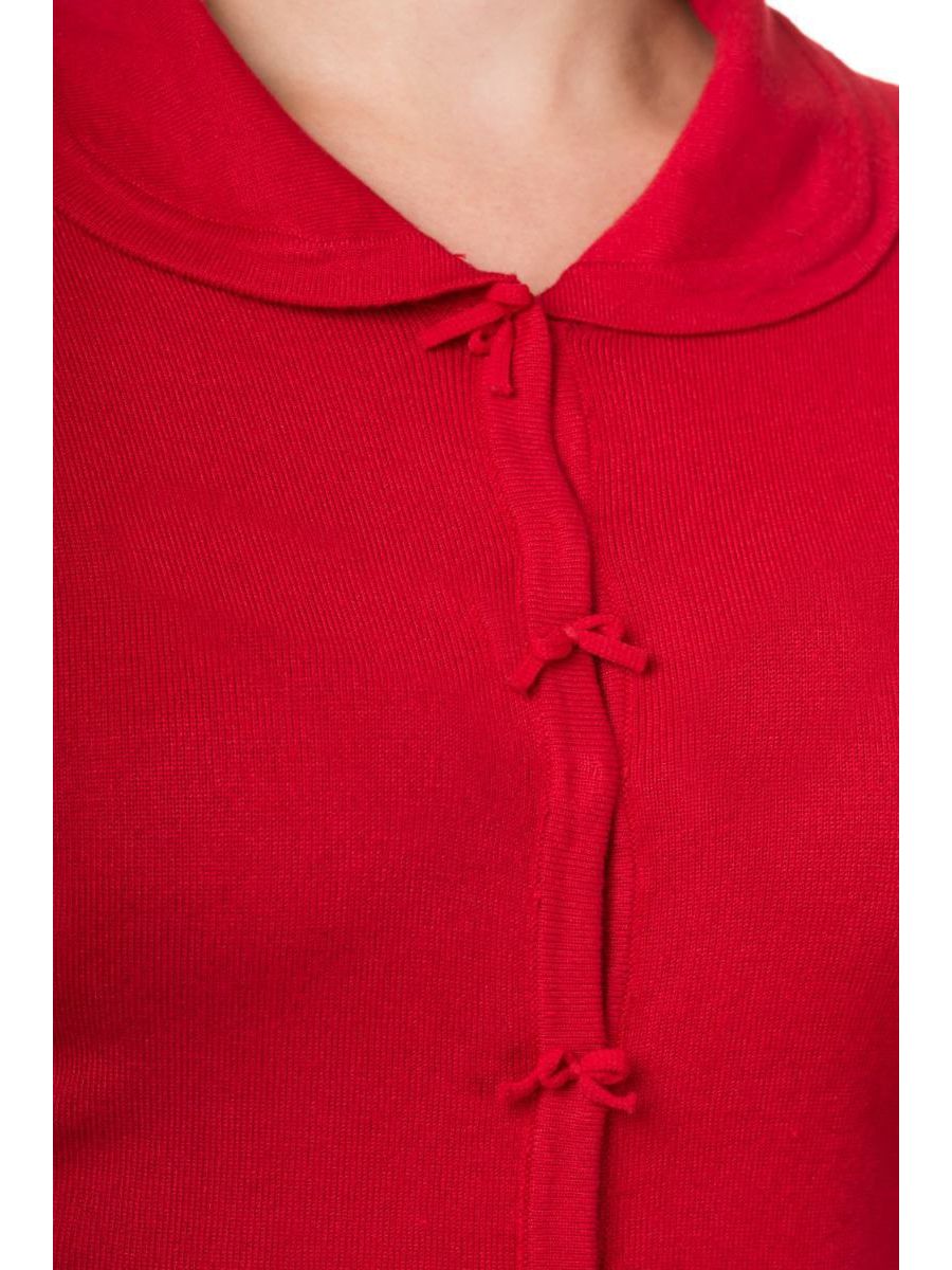 APRIL SHORT SLEEVE CARDIGAN Red