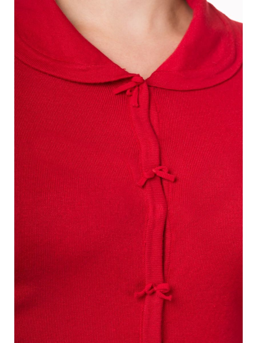 APRIL SHORT SLEEVE CARDIGAN Red