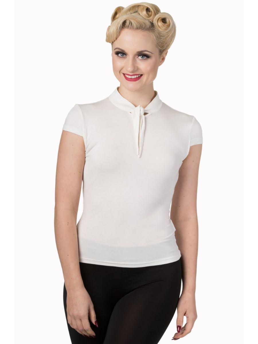 Banned Retro Free Ride Top Off White