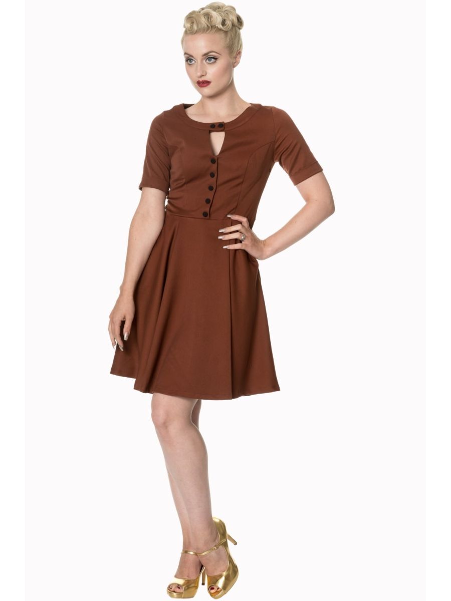 DON’T BE LATE DATE SWING DRESS