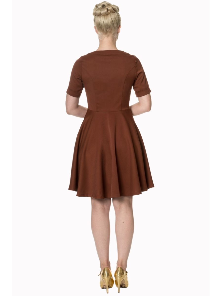 DON’T BE LATE DATE SWING DRESS