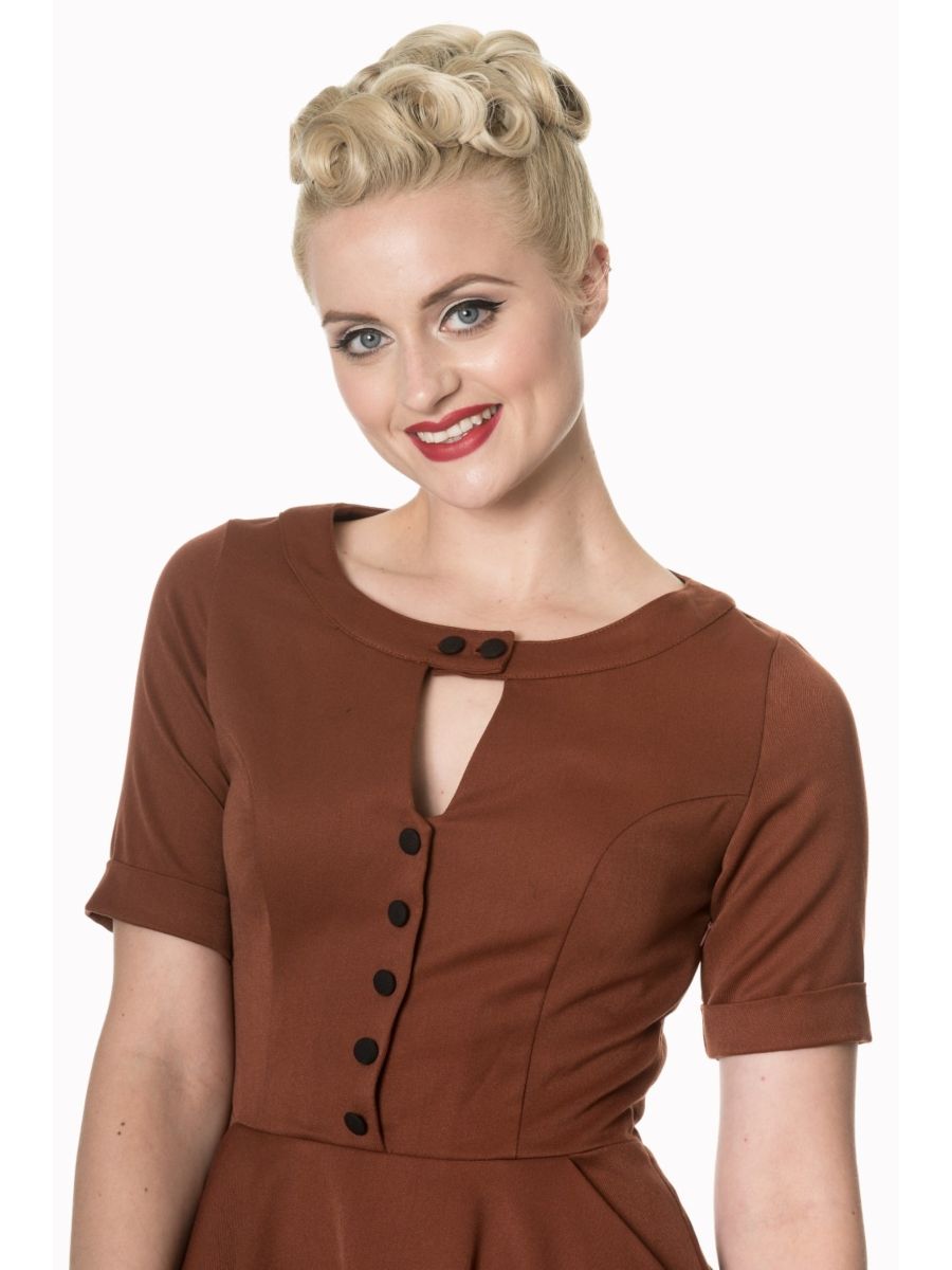 DON’T BE LATE DATE SWING DRESS