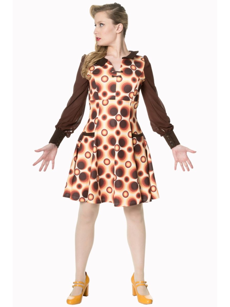 RETRO ADVENTURE LONG SLEEVE DRESS