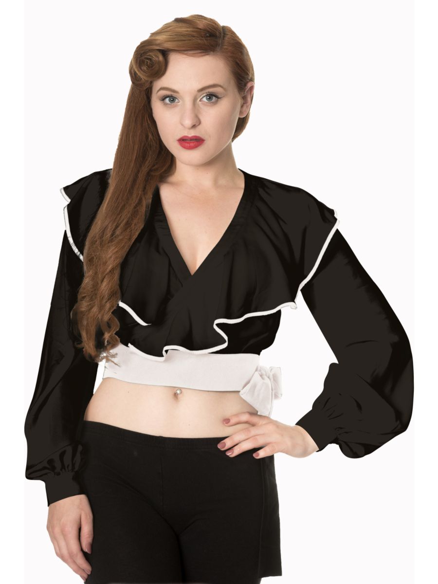 CLASSY DAME WRAP TOP