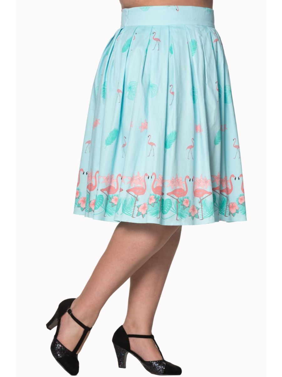 GOING MY WAY FLAMINGO SKIRT