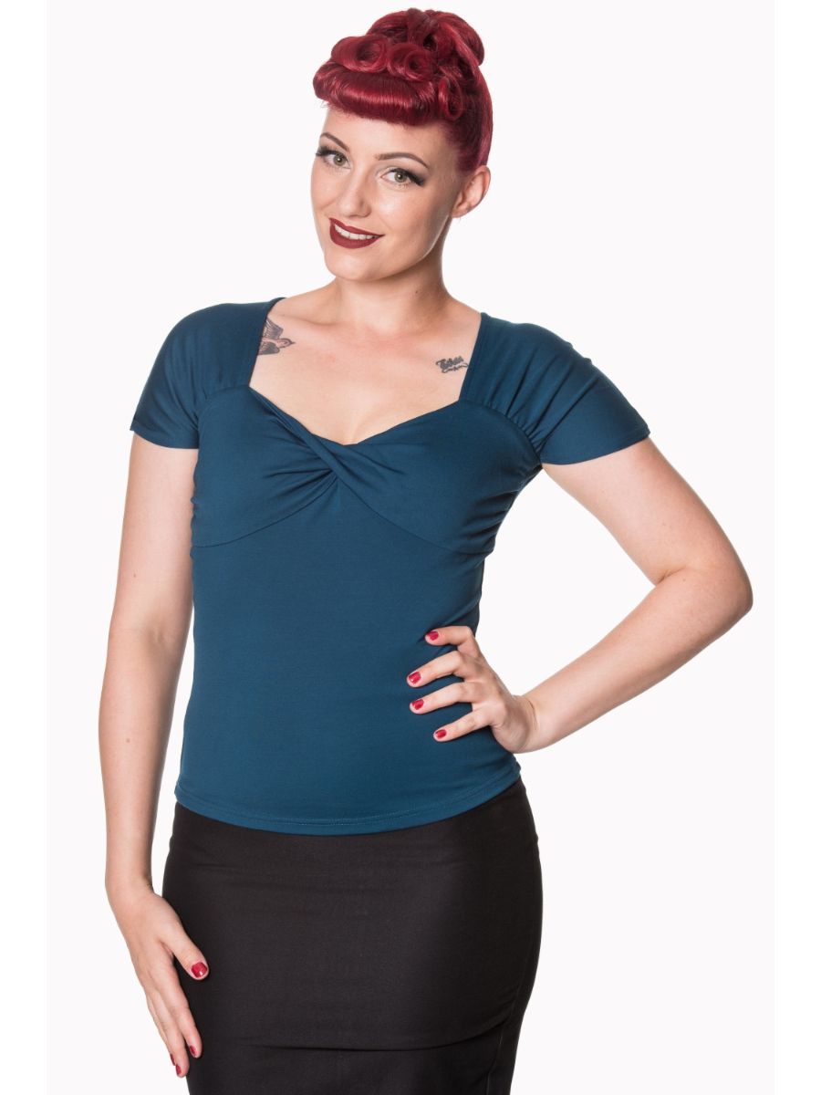 SHE WHO DARES TOP Teal