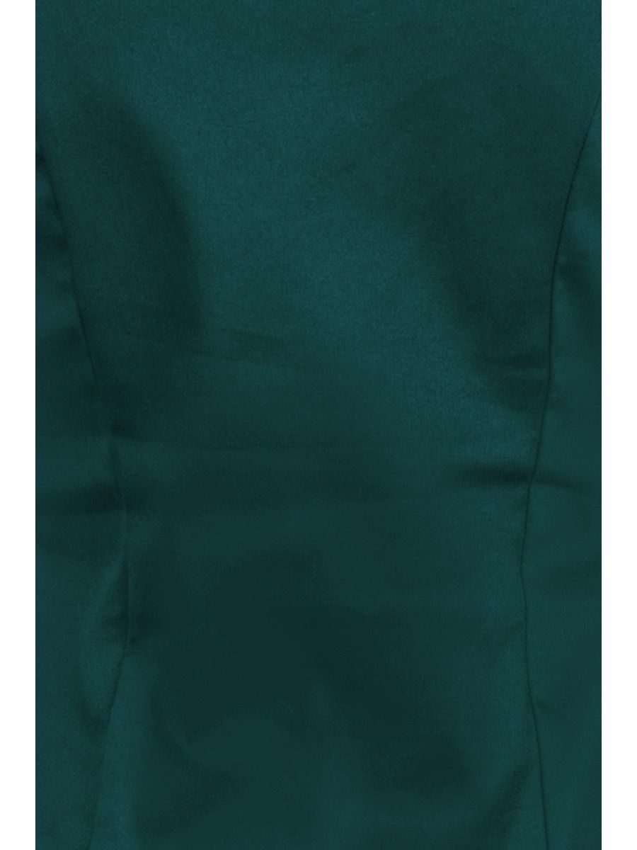 Banned Retro Winnie Off Shoulder Vintage Top Forest Green