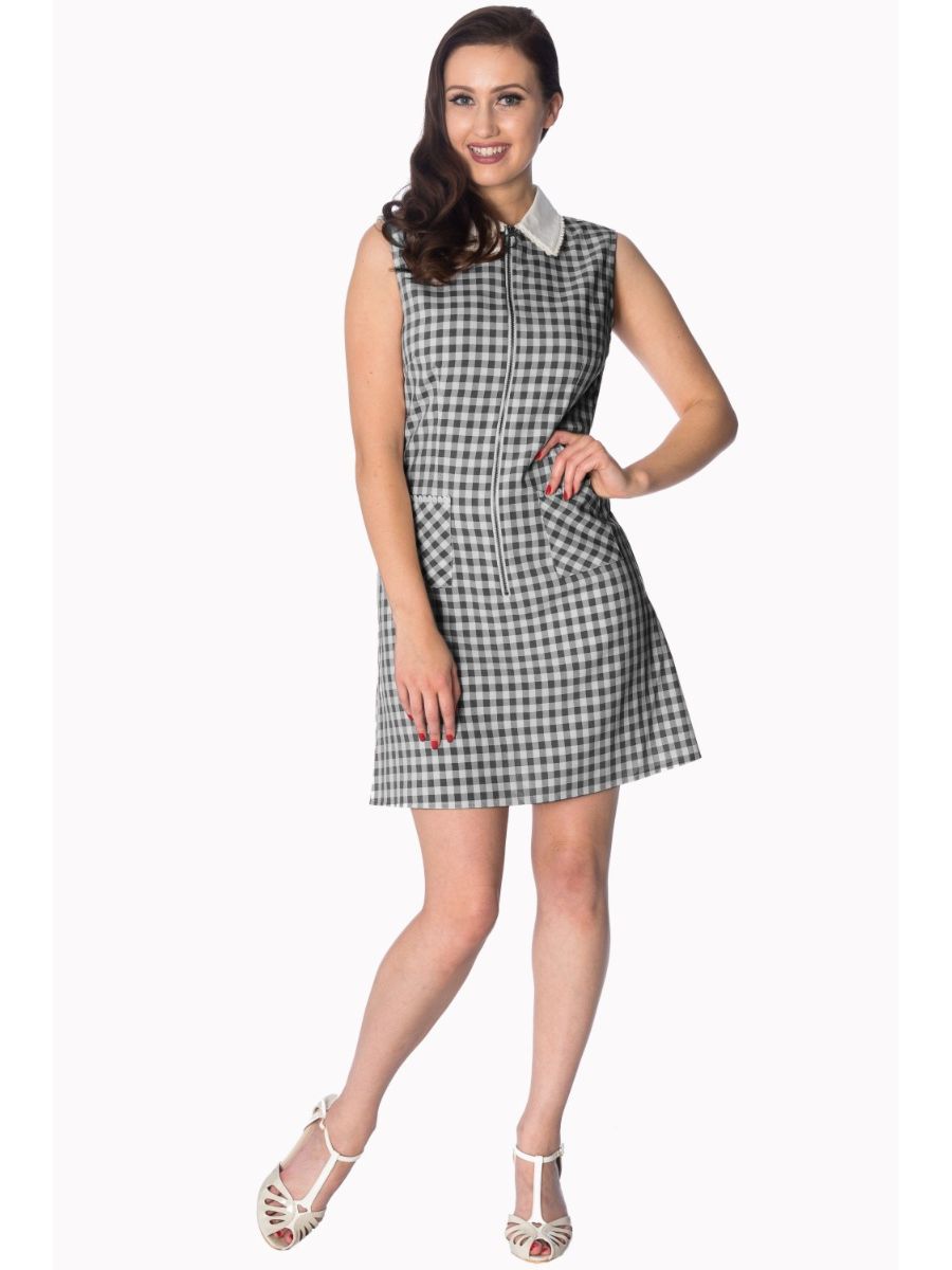 SUMMER BREEZE 60S COLLAR DRESS