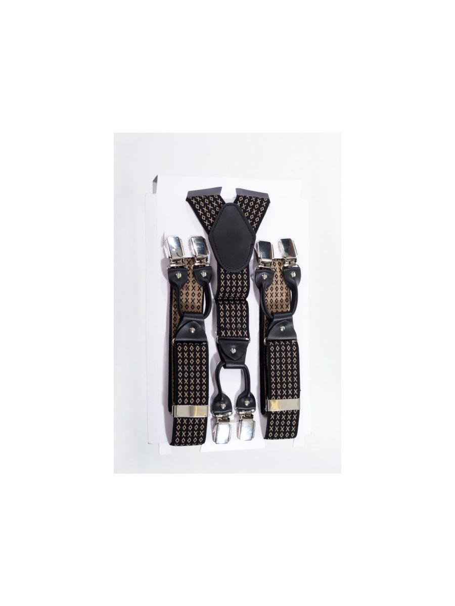 BROWN ROCKABILLY BRACES