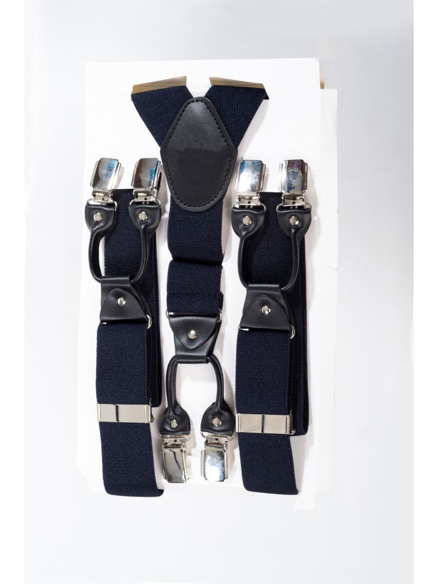 NAVY ROCKABILLY BRACES