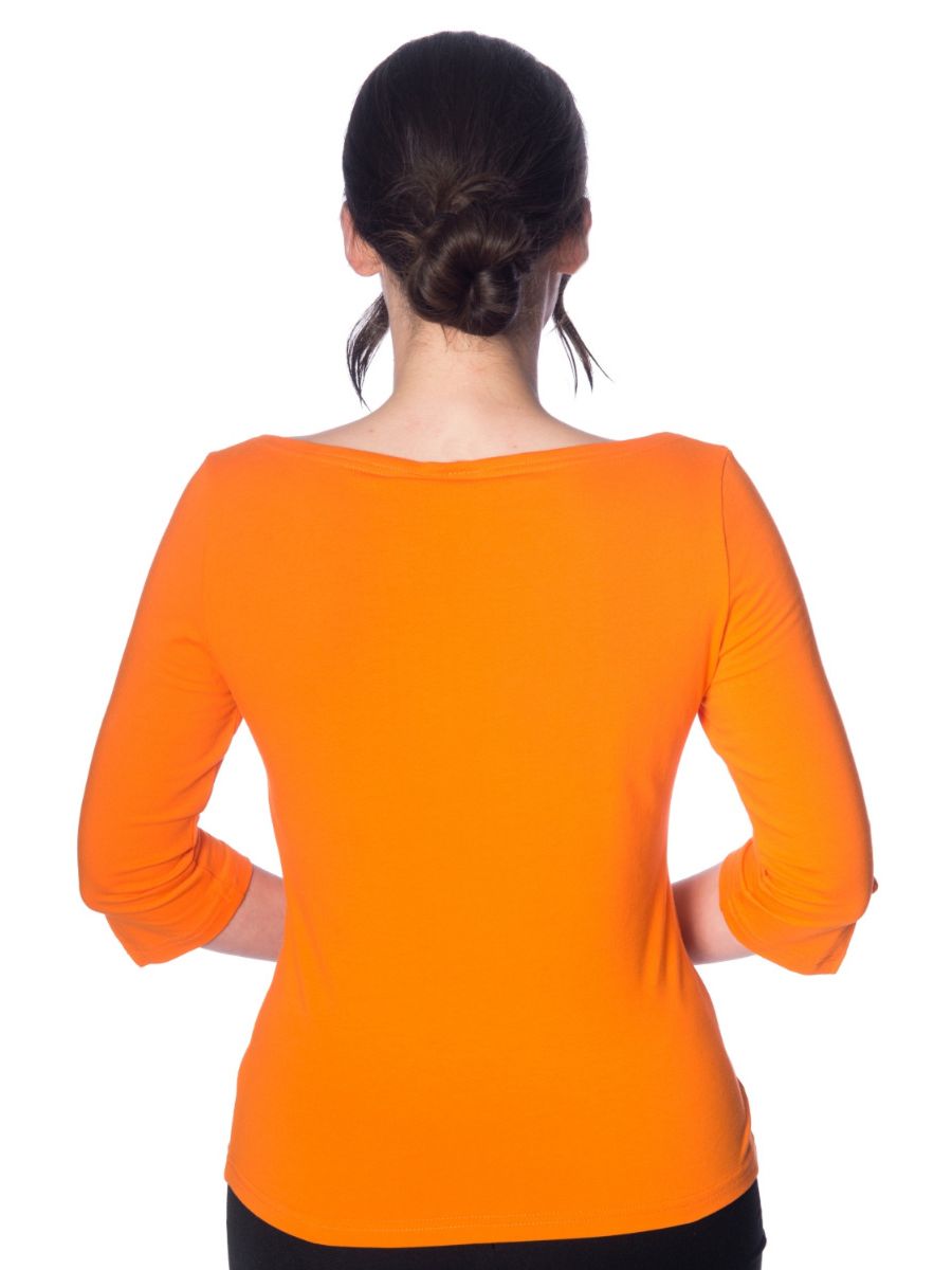 Banned Retro Modern Love Vintage Dorothy Top Orange