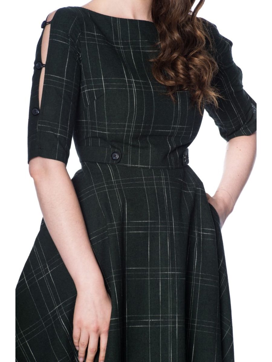 GABRIELLE CHECK DRESS