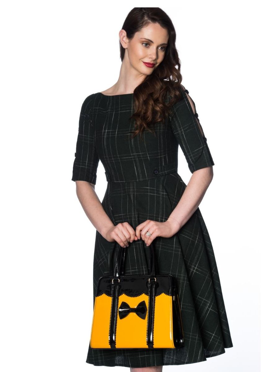 GABRIELLE CHECK DRESS