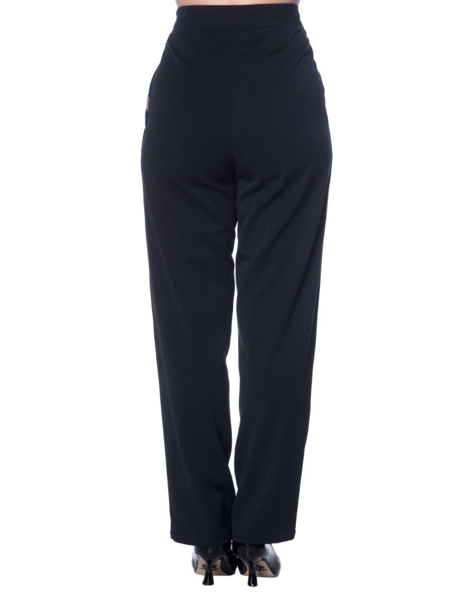 CONTRAST TRIM TROUSERS