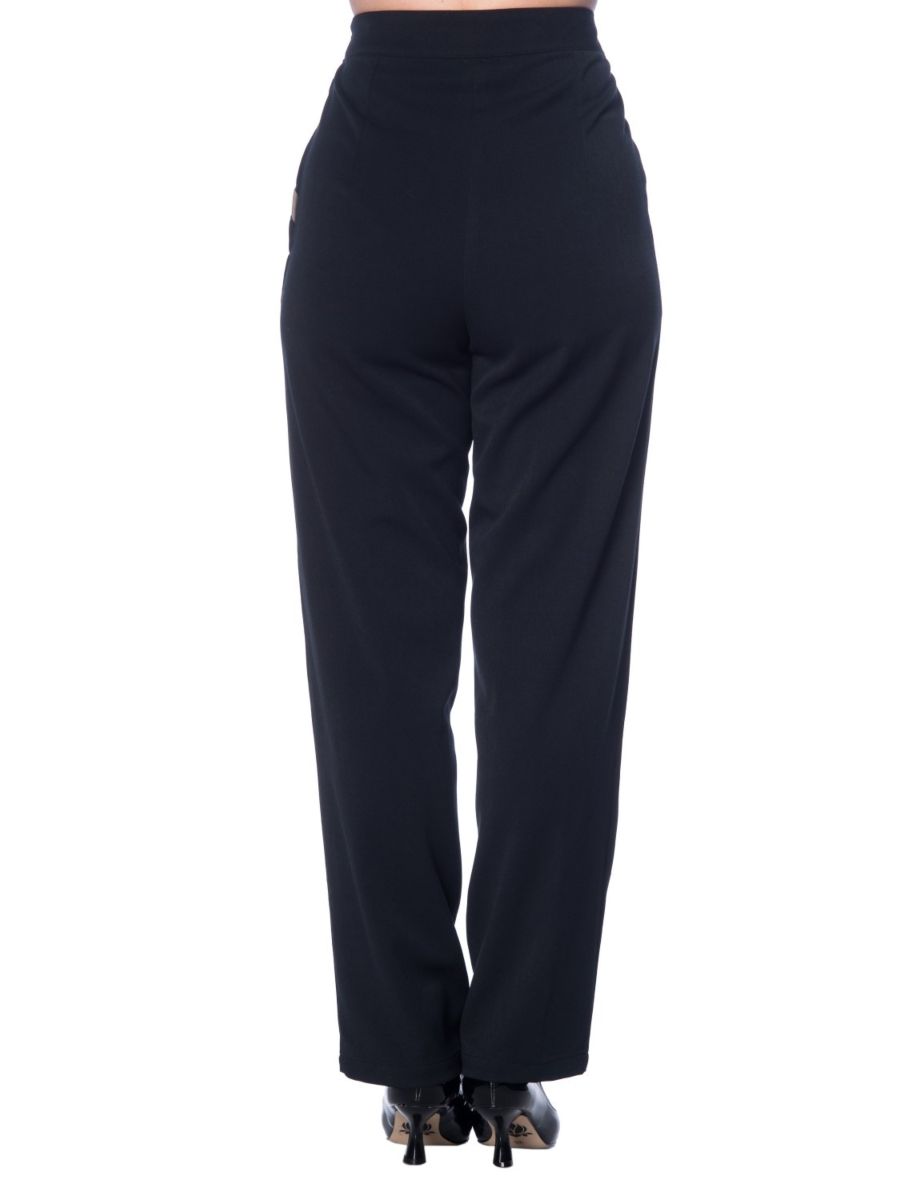 CONTRAST TRIM TROUSERS